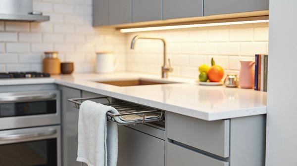 Optimisez votre espace avec un porte serviette de cuisine astucieux