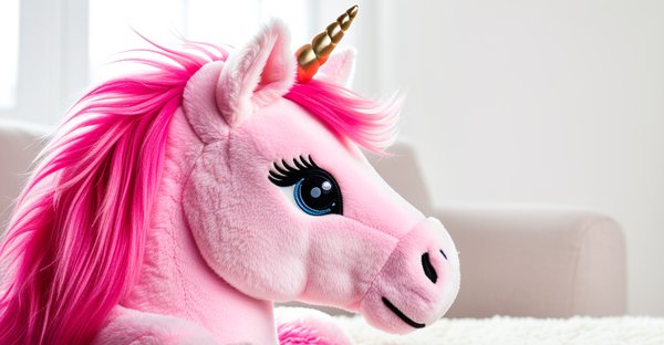Peluche licorne rose personnalisée : un cadeau unique et pratique